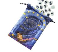 Générique Sacoche Tarot | Pochette De Stockage Portable Pour Bijoux Et Tarot,Étui Souple de Stockage pour Cartes Oracle Destiné aux Passionnés Magiciens Grand Public