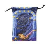 Générique Sacoche Tarot | Pochette De Stockage Portable Pour Bijoux Et Tarot | Sac Doux Pour Dés Bijoux et Cartes Oracle Pour Amateurs de Magie et Psychologie