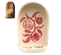 Générique Sacred Wall Niche Collection, Handmade Decorative Wall Niche, Plant Pattern Art Niches for Candle Holders, Jewelry Tray and Family Colleagues Friends New Year's Gifts