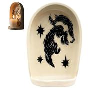 Générique Sacred Wall Niche Collection, Handmade Decorative Wall Niche, Plant Pattern Art Niches for Candle Holders, Jewelry Tray and Family Colleagues Friends New Year's Gifts