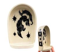 Générique Sacred Wall Niche - Decorative Alcove Shelf for Meditation and Display | Elegant Wooden Design with, Ideal for Statues, Candles, Crystals, Stones in Home, Office, Bedroom, Hallway