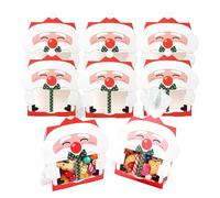 Générique Sacs À Cadeaux Pour La Fête De Noël,8 Pièces Conteneurs à Snack du Père Noël pour les Fêtes de Fin d'Année | Sacs à Biscuits, Bonbons et Friandises de,pour la Famille, les Amis et les
