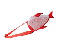 Générique Sacs à coquillages pour la plage,Sac à Mailles Avec Motif Requin Design Mignon | Sac de Plage Pliable Grande Capacité Mesh,pour Famille Enfant Garçon Fille Vacances Été Piscine Voyage