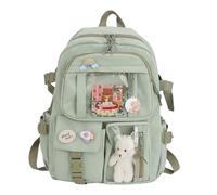 Générique Sacs à dos avec pendentif | Cartable pour filles | Sac à dos d'accessoires d'ours mignon de grande capacité pour l'école, 40 X 30 X 11 cm/15,75 X 11,81 X 4,33 pouces
