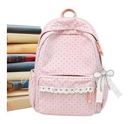 Générique Sacs À Dos Esthétiques Grand Volume Dentelle Esthétique Léger | Cartables Mignons Pour Adolescents Tablettes Manuels Scolaires Zoo Fêtes Collations Pique-Nique Plein Air