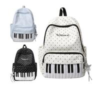 Générique Sacs à dos tendance Grand modèle à motif piano, grande capacité | Sac à dos de à multiples poches Pour étudiants lycée université ordinateur randonnée aérien