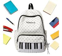 Générique Sacs à dos tendance Imprimé Piano Grande Capacité Pack Scolaire