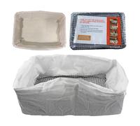 Générique Sacs à Litière,Doublures de Bac à Litière avec Cordon | Protection 47x36x17cm pour Voyage Maison - Protection Sol et Maison Contre Les Déchets