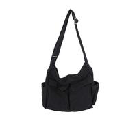 Générique Sacs à Main PortéS éPaule Femme,Sac Messager en Toile Grande Capacité Sac à BandoulièRe Style BohèMe DéContracté pour Les DéPlacements Quotidiens Durable Et Tendance (Black 35 * 14Cm)