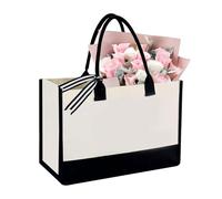 Générique Sacs à Main pour Femmes - Handbag en Toile Léger et Organisé - Pochette Épurée à Bandoulière - Pour Usage Quotidien Travail Voyage Sorties