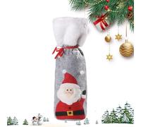 Générique Sacs À Vin en Tissu De Noël, Décoration De Fêtes Mignonne À Cordon, Les Décorations De Bouteilles De Vin De Noël, pour Mariage Anniversaire Fête Nouvel an Réunion