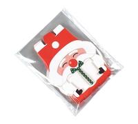 Générique Sacs Cadeaux De Noël,8 Pièces Conteneurs à Snack du Père Noël pour les Fêtes de Fin d'Année | Sacs De Cuisson Pour Fêtes Avec Fenêtre,pour la Famille, les Amis et les