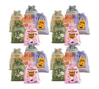 Générique Sacs De Friandises Halloween - Sachets De Bonbons De Toile De Jute, Stockage De Goodie 24pcs | Trick Or Traiter Sacs À Cordon Pour Bonbons Pour, Fournitures De Fête D'Halloween Lég