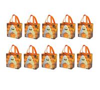 Générique Sacs De Halloween 10 Sacs Chat Réutilisables Non Tissés Pour Fête