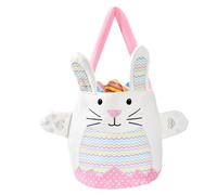 Générique Sacs de Pâques avec poignées, Panier de Lapin de Pâques | Tote de Lapin réutilisable avec poignées,Spring Rabbit Egg Hunts Party Supplies, Candy Container for Boys Girls Party