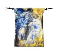 Générique Sacs de Tarot sachets, Pochette de Carte de Tarot - Support de Sac en dés à Crampon 13x18cm,Étui de Protection du Pont, Bijoux Portant Une Pochette pour Les Amateurs de Tarot