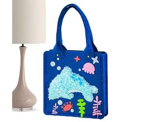 Générique Sacs Fourre-Tout pour - Sac d'École Fait Main,Trousse Créative Sac Shopping Non Tissé École Maternelle placements