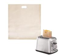 Générique Sacs Grille-réutilisables | Sacs pour Grille-antiadhésifs résistants à la Chaleur,Toastbags pour Grilled Cheese, sandwichs, Pizza, pépites de Poulet, saucisses ou légumes