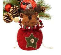 Générique Sacs Poupons Tissés Noël - Sacs À Bonbons Réutilisables En Tissu Tricoté - Emballage Réutilisable Pour Le Rangement Des Friandises,Destiné À L'Emballage Des Cadeaux Bonbons Pour