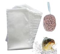 Générique Sacs pour Leurres De Pêche, 100 Pièces Filets à Appâts en Maille pour Carpe, Filet Rechargeable Et Porte-Leurre pour Pêcheur De Carpe en Eau Douce Et Salée