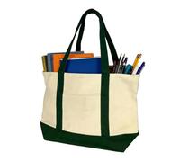 Générique Sacs Shopping en Toile - Lot Grand Format Pliable - Avec Poignée Sac Tote Pliable pour École - Idéal pour Shopping, Plage, Travail, École, Marché, Hommes et Femmes