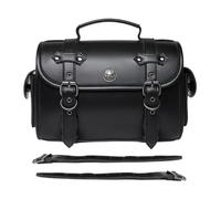 Générique Saddle Bags Motorcycles - Rear Seat Storage for Travel | Leather Backseat Pouch with Large Capacity, Waterproof Motorbike Luggage Saddlebag for Touring Cycling and Long Distance Road Trips