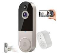 Générique Safe Doorbell, Safedoorbell Camera, Safedoorbell The Smarter Way to Protect Your Home, Wireless Wi-FI Video Doorbell Camera AI Motion Detection,Night Vision (C)