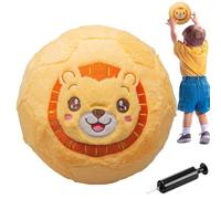 Générique Safe Soccer Ball, Learning Elastic Indoor Toy, 8 inch with Soft Padding, Interactive Sports Cushion, Fabric Stuffed Sphere, Colorful Style with Bouncy Design, Fun Plaything for Boys Girls