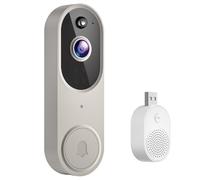 Générique Safedoorbell - The Smarter Way to Protects Your Home, Security doorbell with Camera, Smart WiFi Doorbell Camera, AI Motion Detection, Night Visio (Beige-A)