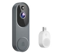 Générique Safedoorbell - The Smarter Way to Protects Your Home, Security doorbell with Camera, Smart WiFi Doorbell Camera, AI Motion Detection, Night Visio (Gray-A)