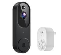 Générique Safedoorbell - The Smarter Way to Protects Your Home, Security doorbell with Camera, Smart WiFi Doorbell Camera, AI Motion Detection, Night Visio (Black-B)
