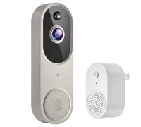 Générique Safedoorbell - The Smarter Way to Protects Your Home, Security doorbell with Camera, Smart WiFi Doorbell Camera, AI Motion Detection, Night Visio (Beige-B)