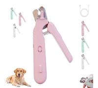 Générique Safetrim Precision Nail Clipper Dogs, Safetrim Precision Dog Nais Clipperl, Two-in-One Nail Trimmers and Nails Sharpener, for Dogs and Cats (Pink)
