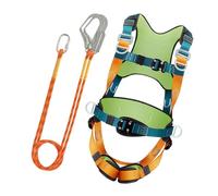 Générique Safety Harness, 5 Point Roofing Harness, Rock Climbing Gear with Shock Absorbing Lanyard, Adjustable Fall Protection Equipment, for Mountaineering, Rescuing, Work, Construction Site