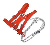 Générique Safety Harness for Construction, Adjustable Double-Strap, Durable Site Gear for Workers Window Cleaners Warehouse Utility Bridge Work