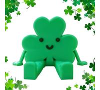 Générique Saint Patricks Decor, Table Statue, Good Luck Figurine Festive Shamrock Accent, for Home Office Dorm Desktop Shelf Cabinet Living Room Bedroom Holiday Party Irish Celebration Use 8x5x5cm