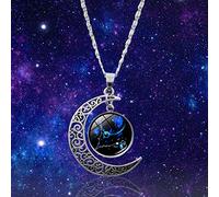 Générique Saint Valentin Bijoux Zodiaque De Cadeaux Anniversaire Pendentif Pour Femme Pour Femme Lune Ggifts Collier Signes Le Douze Anniversaire Les Demi Colliers Pendentifs (D, One Size)