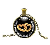 Générique Saint Valentin Cadeaux d'anniversaire pour femme Collier d'amour Cadeaux pour femme du à mon âme sœur Collier à ma Anniversaire de mariage Cadeau Belle âme sœur Jewe (A, One Size)