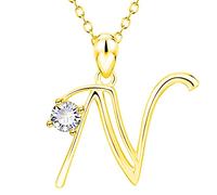 Générique Saint Valentin Saint Valentin Bijoux Essentiel Lettre Chaîne Colliers Pour Femmes Jour 26 2022 Pendentif Femmes Noël Filles Cadeau Anglais Mode Colliers Pendentifs (N, One Size)