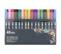Générique Sakesfor Marker Pen for Highlight, Sakesfor Double Line Outline Pens, 8/12/24/36/48/60-Color Marker Pen for Highlight, for Christmas Greeting Cards, Scrapbook Crafts, Doodling (48 colors)