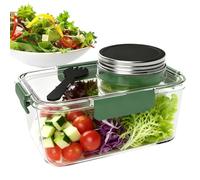 Générique Salad Containers with Lids - 2.5 Oz Food Storage Container Office Lunch Box | Abs Material 21x14x11cm Size, 350g Weight, Durable Portable Meal Prep, Snack Grain and Kitchen Accessory