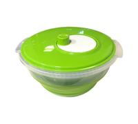 Générique Salad Spinner - Foldable Vegetable Dryer | Manual Double Basket