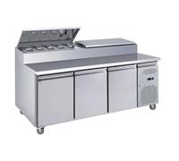 Générique Saladette Réfrigérée 3 Portes Professionnelle - 580L - Froid Ventilé - GN 1/3 - R290