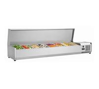 Générique Saladette Réfrigérée à Ingrédients Inox 1800 mm - 8 GN 1/3