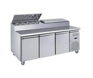 Générique Saladette Réfrigérée Professionnelle 3 Portes Tropicalisée - Groupe Latéral - 417 Litres