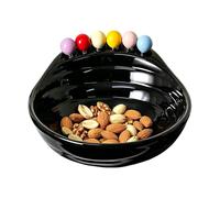 Générique Salatschüssel Set Mit Gabeln - ABS Servierschüssel Für Snacks Jōghurt | Große Servier Schale Mit 6 Gabeln - Küchenschüssel Für Zuhause Wohnheim Restaurant Party 23 Cm