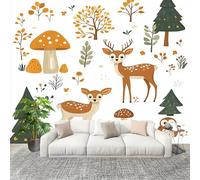 Générique Salon Chambre Murale Photo Animaux Et Fleurs RéTro Papier Peint Intissé Résistant à l’humidité Murale Blanc Pour Décoration Murale Moderne Poster Tableaux Photo Muraux 300x210cm