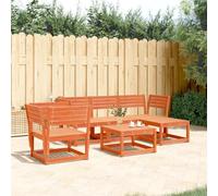 Générique Salon de Jardin 5 pcs Cire Marron Bois de pin Massif,Salons de Jardin,59KG-3216917