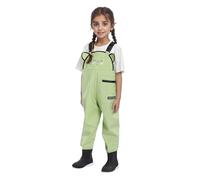 Générique Salopette Impermeabile per Bambini con Stampa Cartoon, Tuta da Pesca e Caccia per Ragazzi e Ragazze, Antiscivolo e Resistente, Adatta per Attività all'Aperto, 4-9 Anni (Green, 12-13 Years)