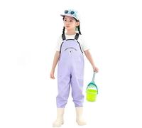 Générique Salopette Pluie Enfant - Tenue De Plage Imperméable pour Filles Comprenant Un Pantalon Et Un Pantalon Idéale pour Les Jeux De Sable Et De Mer chez Les Enfants D'Âge Préscolaire